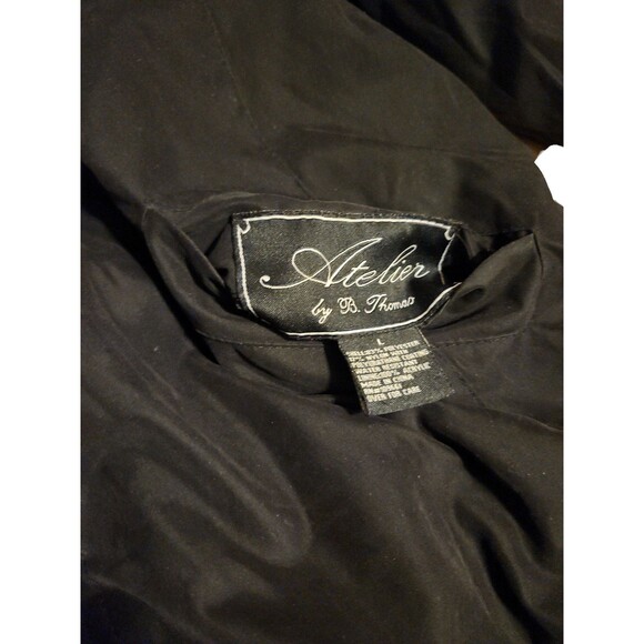 Atelier By B Thomas Faux Mink Reversible Coat Womens L Brown Mob Wife Old Money - Picture 10 of 10